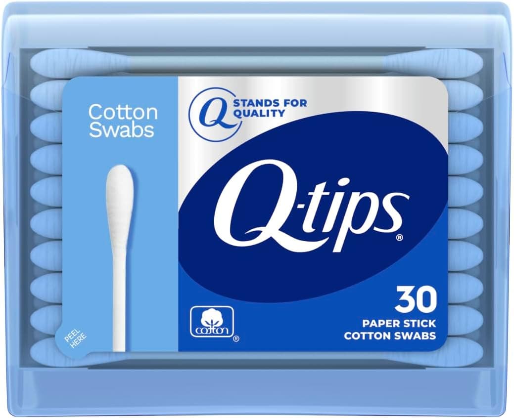 Q-tips Swabs Travel Pack,30 Count, Pack of 1 blue image 1