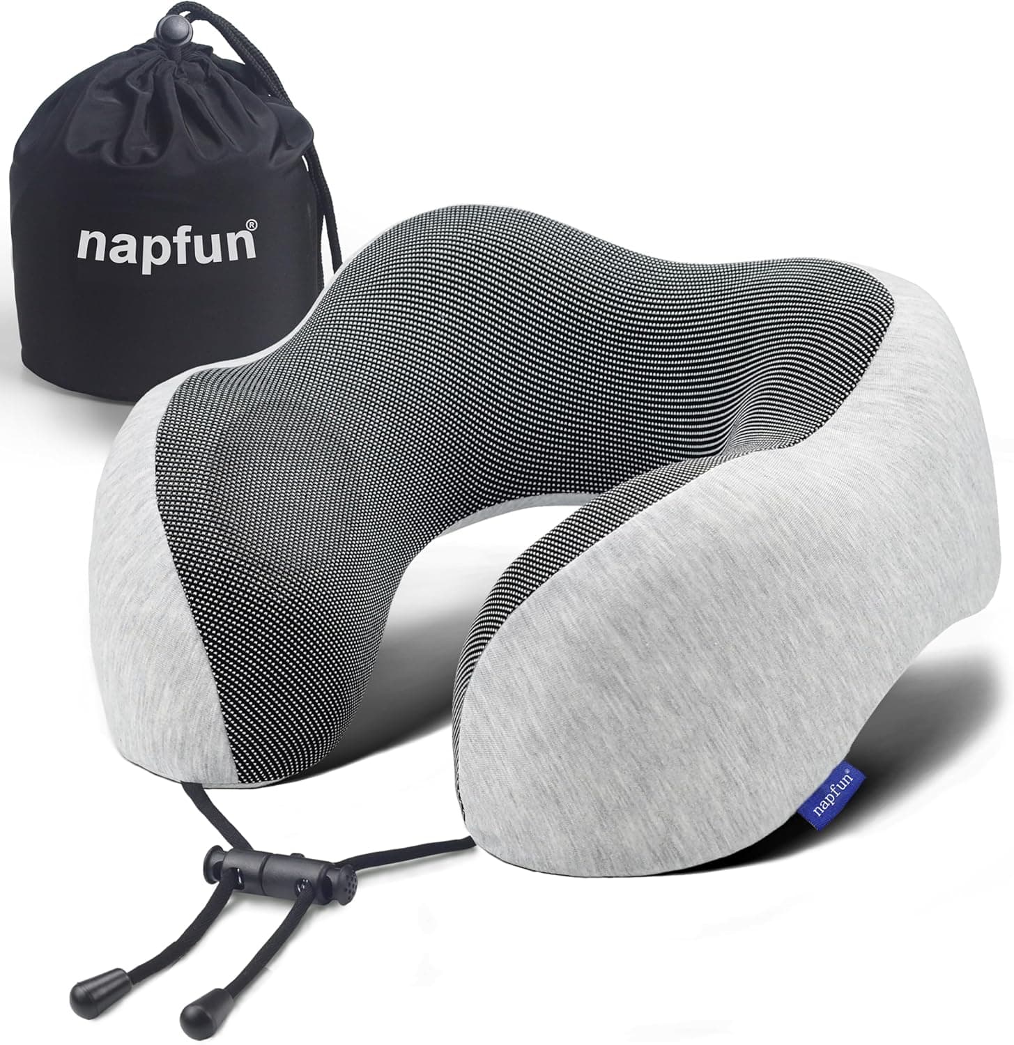 napfun Neck Pillow for Traveling - Upgraded Travel Neck Pillow for Airplane 100% image 1